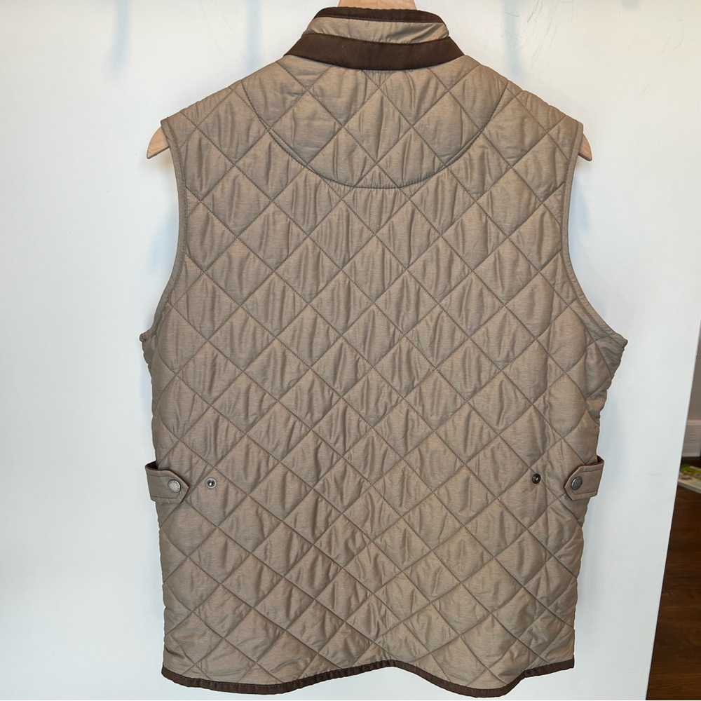 Peter Millar Men's Quilted Jacket - Brown and Tan - Picture 4 of 11